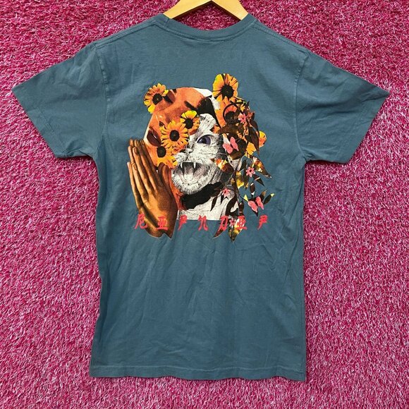 RIPNDIP Lord Nermal Praying Flowers Tshirt Small - Picture 1 of 5